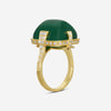 Goshwara G-One 18K Yellow Gold Emerald & Diamond Ring Sz. 7.5 JR0181-EMY