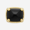 Goshwara Rock N Roll 18K Yellow Gold Onyx & Diamond Ring Sz. 7 JR0197-OX-Y