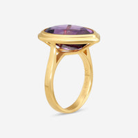 Goshwara G-One 18K Yellow Gold Amethyst Ring Sz. 7 JR0335-AMY