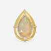 Goshwara G-One 18K Yellow Gold Opal & Diamond Ring Sz. 6.5 JR0422-OPY