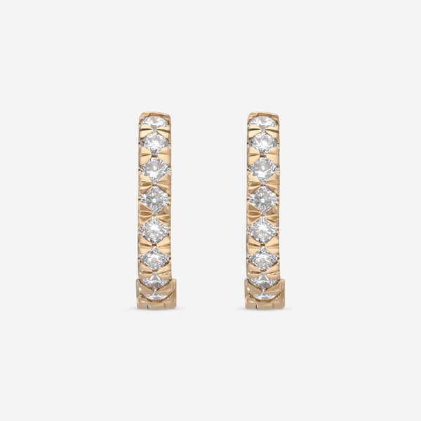 Ina Mar 18K Yellow Gold, Diamond Huggie Earrings K0640E07-Y - THE SOLIST