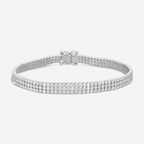 Ina Mar 14K White Gold Three-Row Diamond Mesh Bracelet – KB500841Q-G