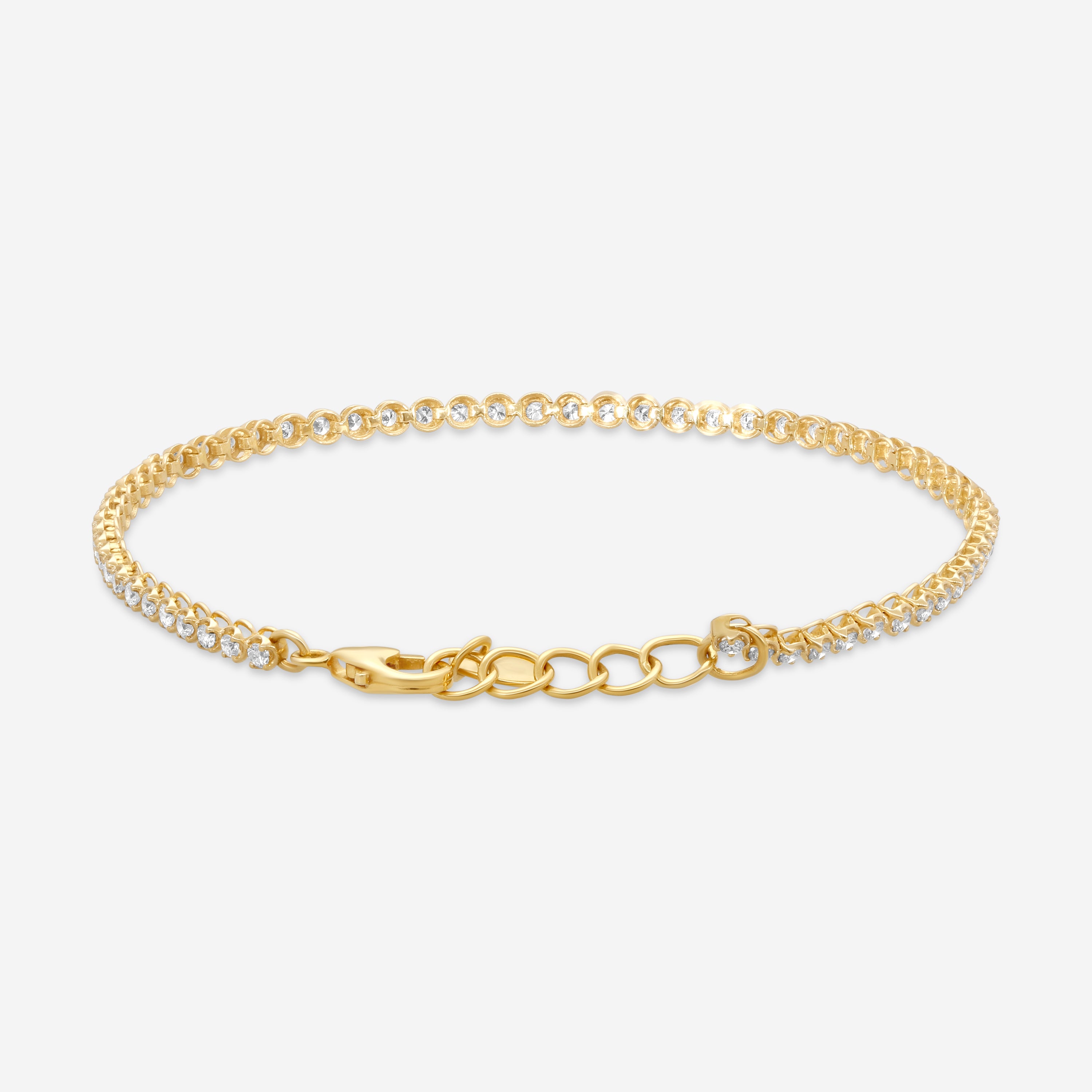 Ina Mar 14K Yellow Gold Diamond Tennis Bracelet KB501464