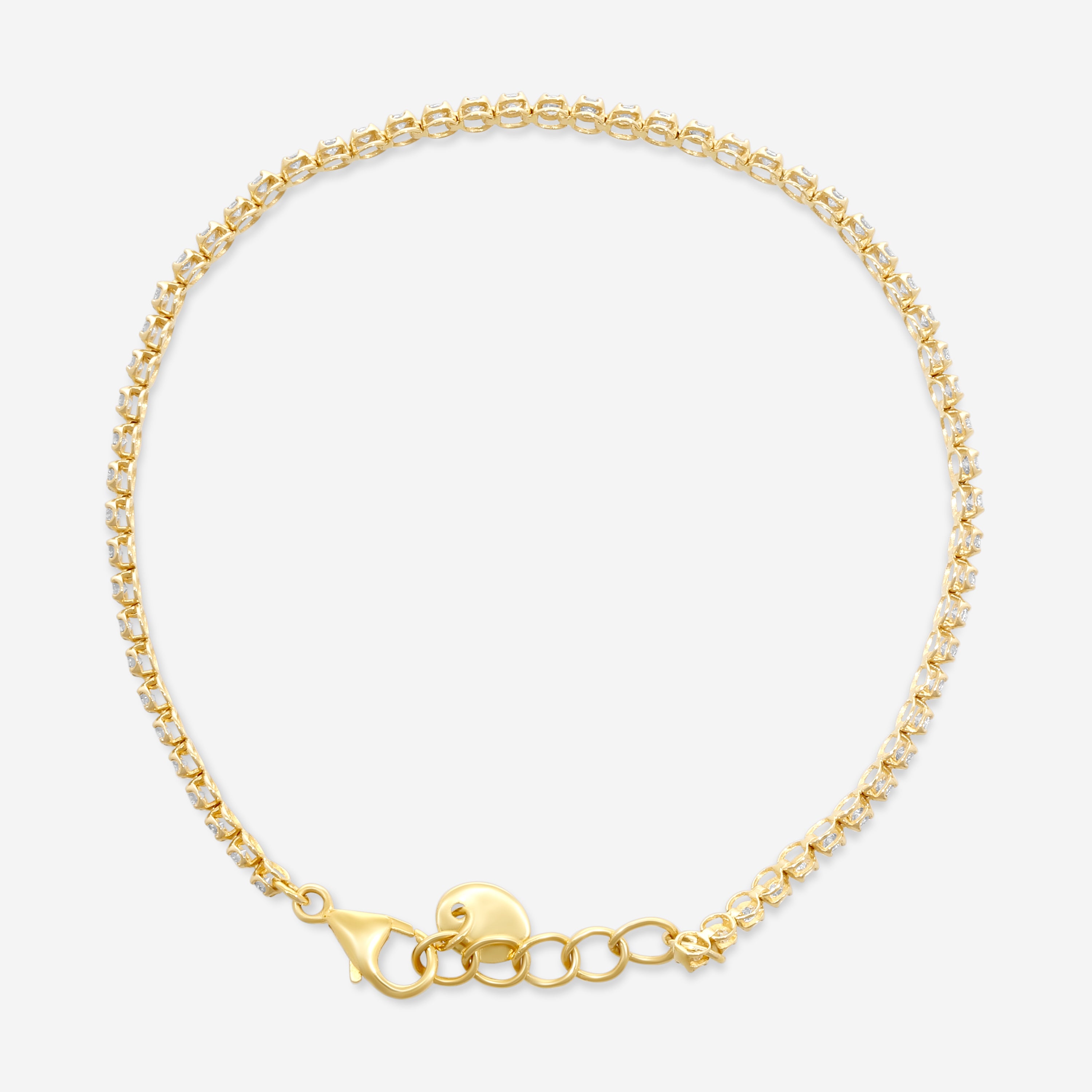 Ina Mar 14K Yellow Gold Diamond Tennis Bracelet KB501464