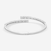 Ina Mar 14K White Gold Asscher & Round Cut Diamond Wrap Bracelet KC401877Q-G