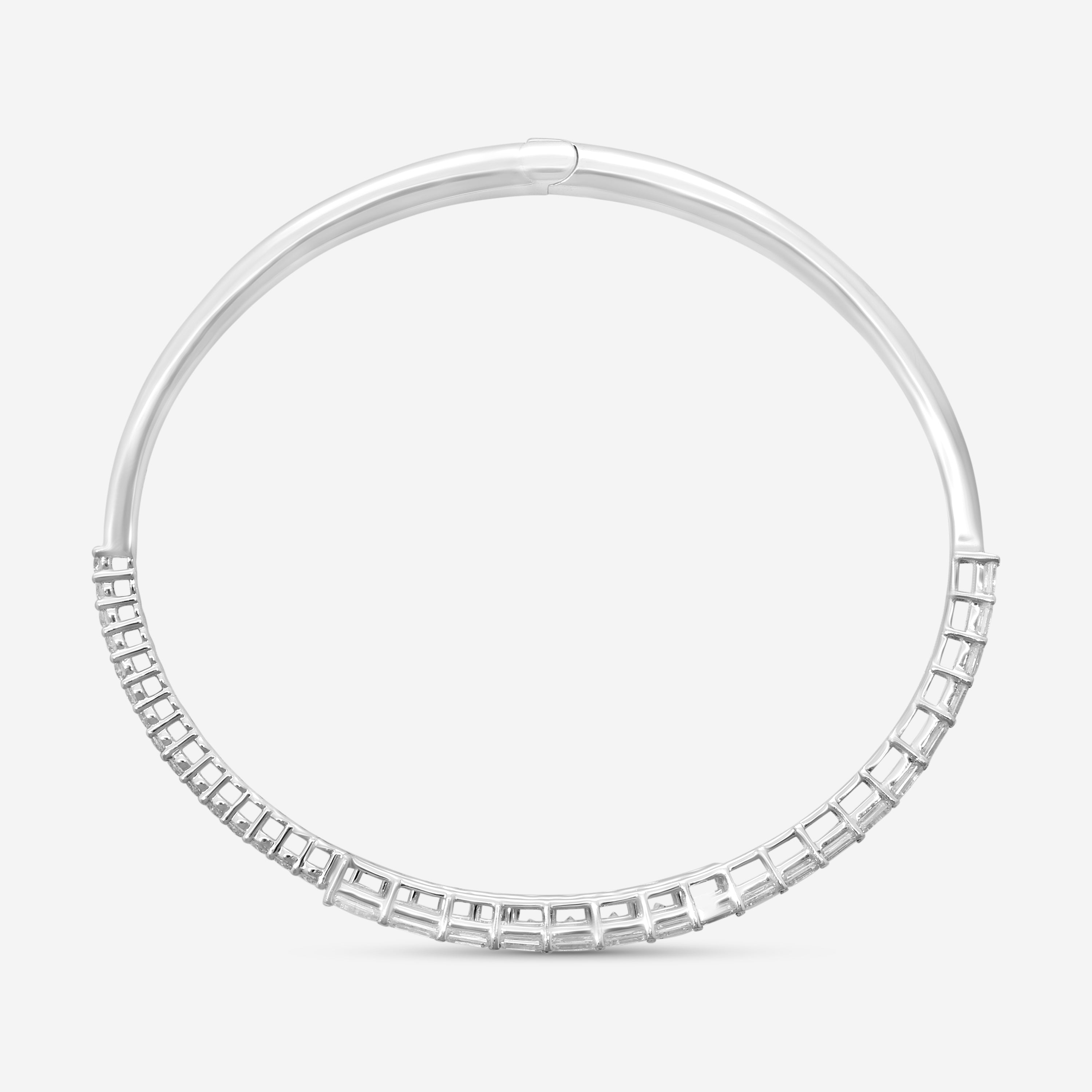 Ina Mar 14K White Gold Round & Emerald Cut Diamond Wrap Bracelet KC401878YQ-G