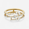 Ina Mar 14K Yellow Gold Round Cut Diamond Ring Sz. 6.5 KMFKR107353YQ-G