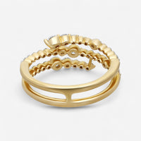 Ina Mar 14K Yellow Gold Round Cut Diamond Ring Sz. 6.5 KMFKR107353YQ-G