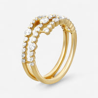 Ina Mar 14K Yellow Gold Round Cut Diamond Ring Sz. 6.5 KMFKR107353YQ-G
