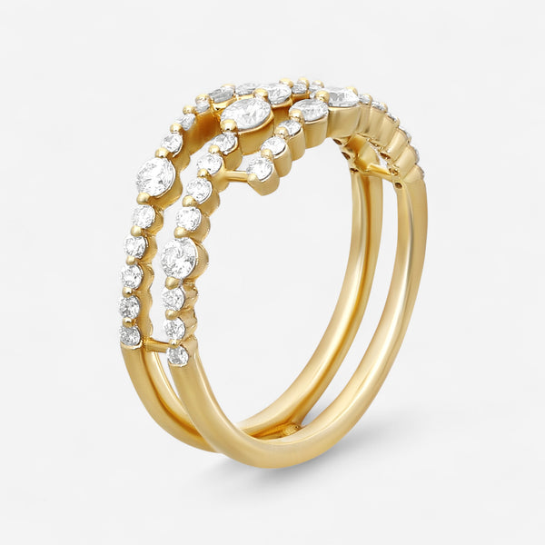 Ina Mar 14K Yellow Gold Round Cut Diamond Ring Sz. 6.5 KMFKR107353YQ-G