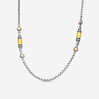 KONSTANTINO – “Aspasia” Sterling Silver & 18K Yellow Gold Necklace – KOKJ259-130-18 2U

Chain Length: 18.0 in. - THE SOLIST