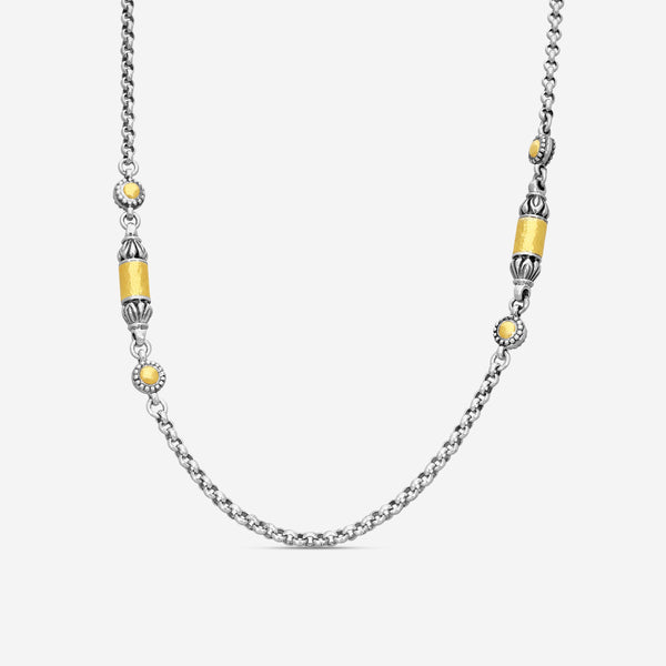 KONSTANTINO – “Aspasia” Sterling Silver & 18K Yellow Gold Necklace – KOKJ259-130-18 2U

Chain Length: 18.0 in. - THE SOLIST