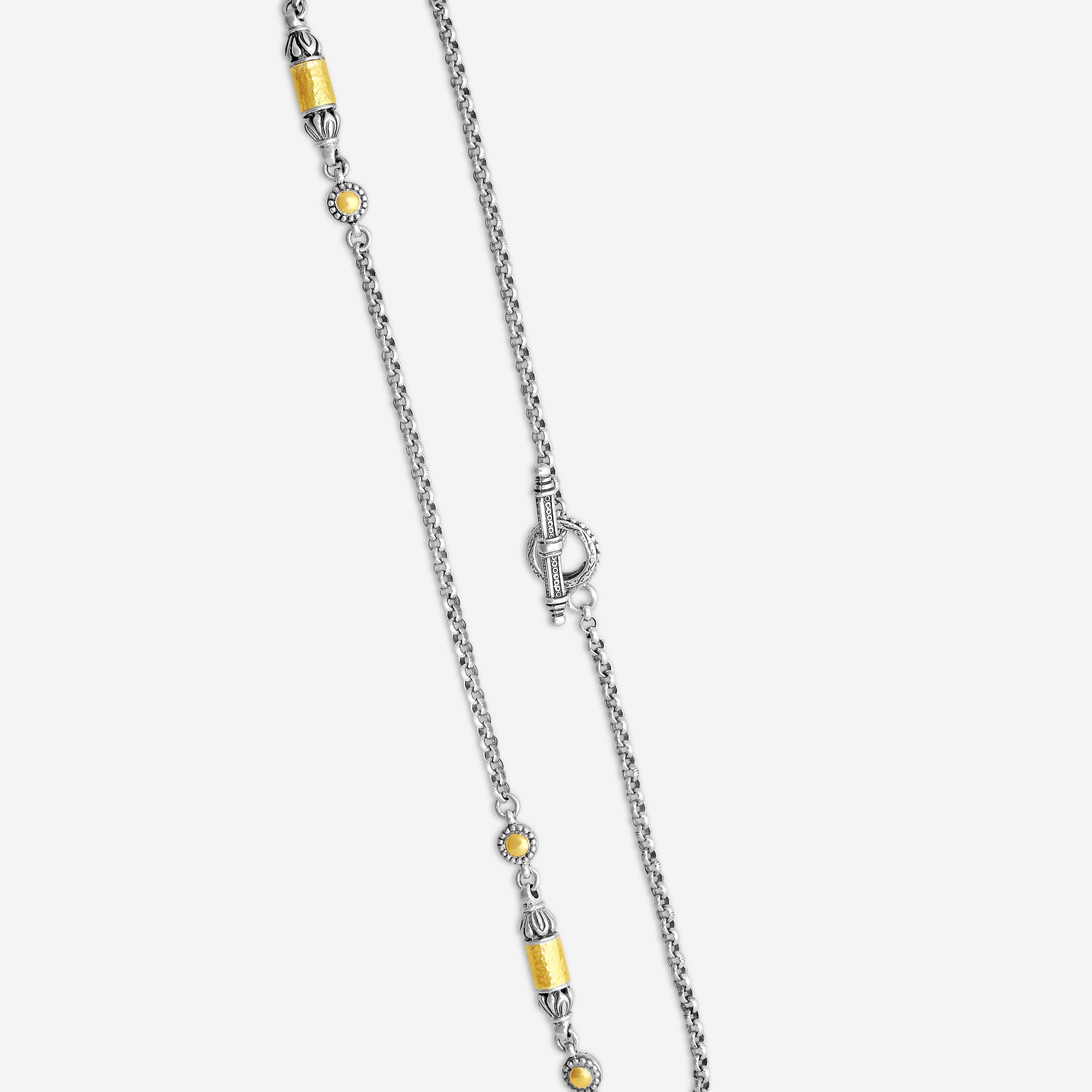 KONSTANTINO – “Aspasia” Sterling Silver & 18K Yellow Gold Necklace – KOKJ259-130-18 2U

Chain Length: 18.0 in. - THE SOLIST