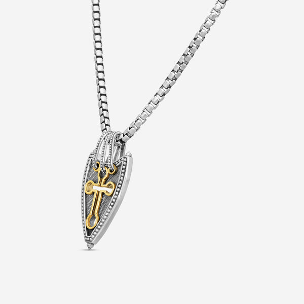KONSTANTINO – “Myrmidones” Sterling Silver & Bronze Necklace – KOKJ372-131-300-22

Chain Length: 22.0 in. - THE SOLIST