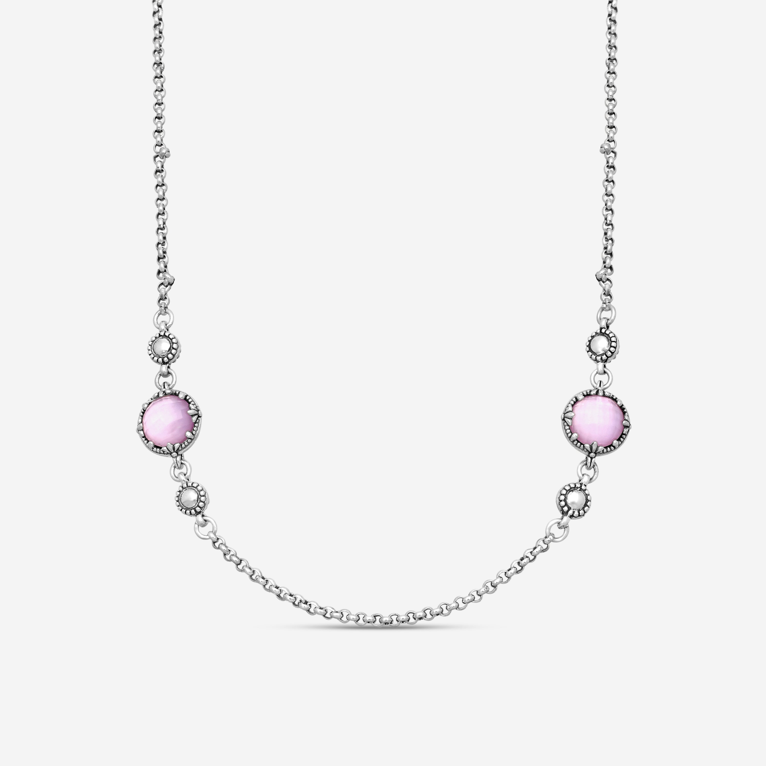 KONSTANTINO – “Gen K 2” Sterling Silver, Pink Corundum Doublet Necklace (PCD: 8 mm) – KOKJ501-131-652-18 2U

Chain Length: 18.0 in. - THE SOLIST