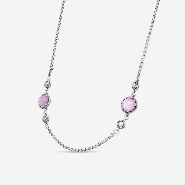 KONSTANTINO – “Gen K 2” Sterling Silver, Pink Corundum Doublet Necklace (PCD: 8 mm) – KOKJ501-131-652-18 2U

Chain Length: 18.0 in. - THE SOLIST