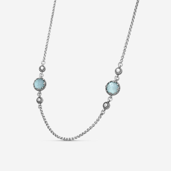 KONSTANTINO – “Gen K 2” Sterling Silver, Aquamarine Triplet Necklace (AT: 8 mm) – KOKJ501-131-655-20 2U

Chain Length: 20.0 in. - THE SOLIST