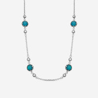 KONSTANTINO – “Gen K 2” Sterling Silver, Blue Spinel Doublet Necklace (SPN: 8 mm) – KOKJ503-131-650-22 4U

Chain Length: 22.0 in. - THE SOLIST