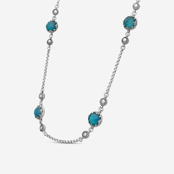 KONSTANTINO – “Gen K 2” Sterling Silver, Blue Spinel Doublet Necklace (SPN: 8 mm) – KOKJ503-131-650-22 4U

Chain Length: 22.0 in. - THE SOLIST