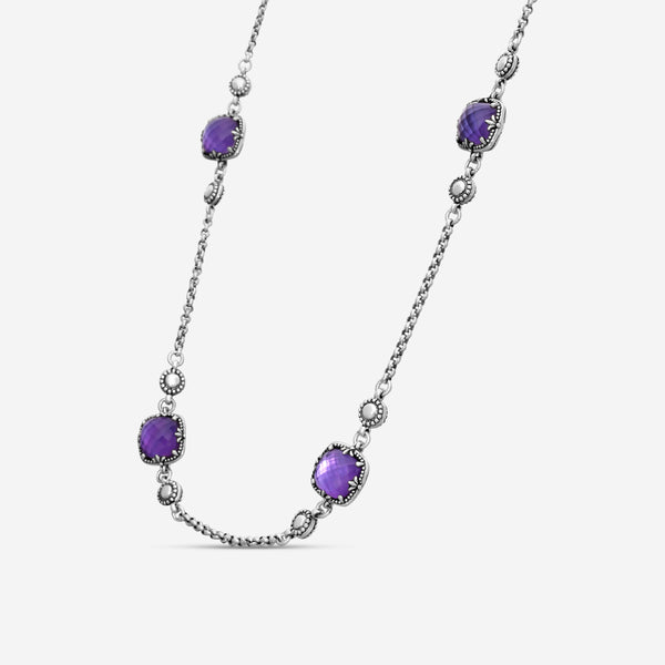 KONSTANTINO – “Gen K 2” Sterling Silver, Amethyst Triplet Necklace (AT: 8 mm) – KOKJ504-131-653-22 4U

Chain Length: 22.0 in. - THE SOLIST