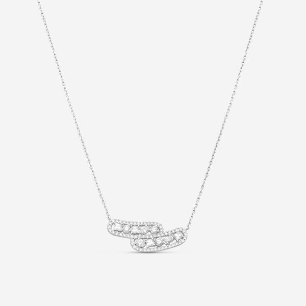 Ina Mar 14K White Gold Diamond Pendant Necklace KP608392