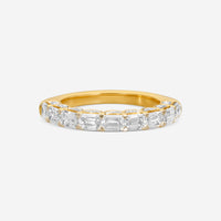 Ina Mar 18K Yellow Gold Diamond Statement Band Ring Sz. 7 KR105260