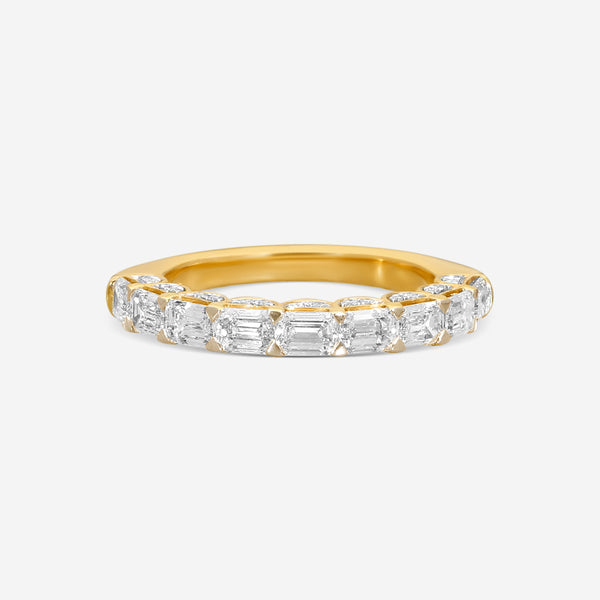 Ina Mar 18K Yellow Gold Diamond Statement Band Ring Sz. 7 KR105260