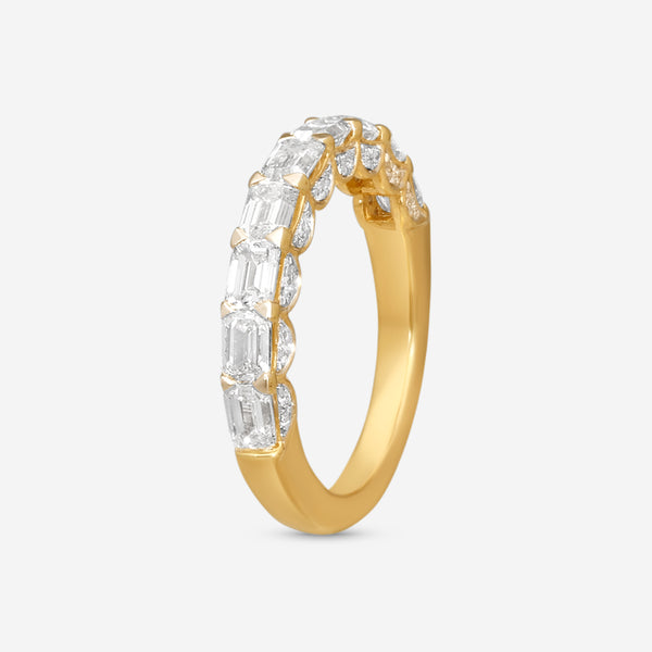 Ina Mar 18K Yellow Gold Diamond Statement Band Ring Sz. 7 KR105260