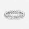 Ina Mar 14K White Gold Oval Cut Eternity Diamond Band Ring Sz. 7 KR106226Q-G