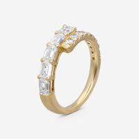 Ina Mar 14K Yellow Gold Round & Emerald Cut Diamond Wrap Ring Sz. 7 KR106666YQ-G