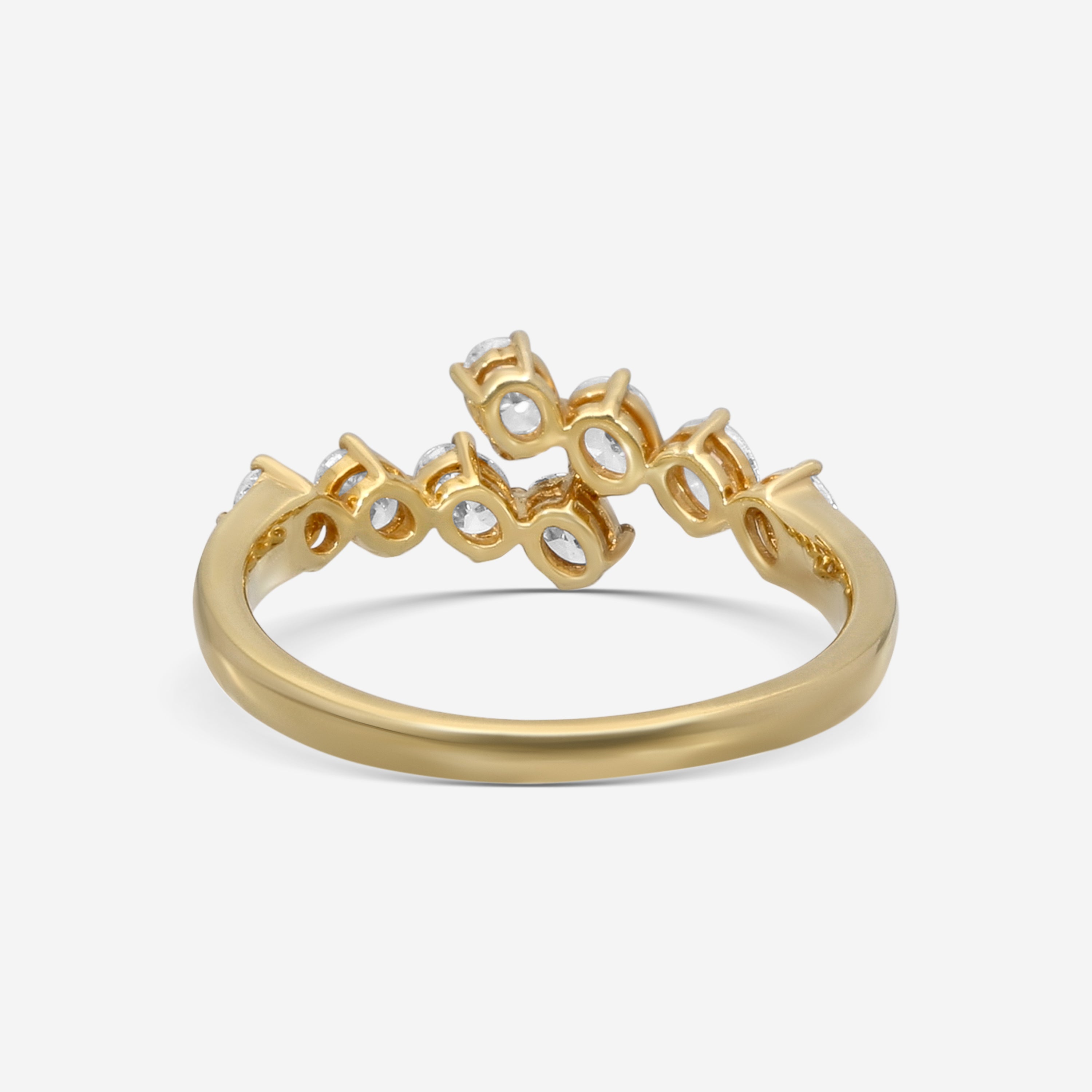 Ina Mar 14K Yellow Gold Oval Cut Diamond Wrap Ring Sz. 7 KR106678