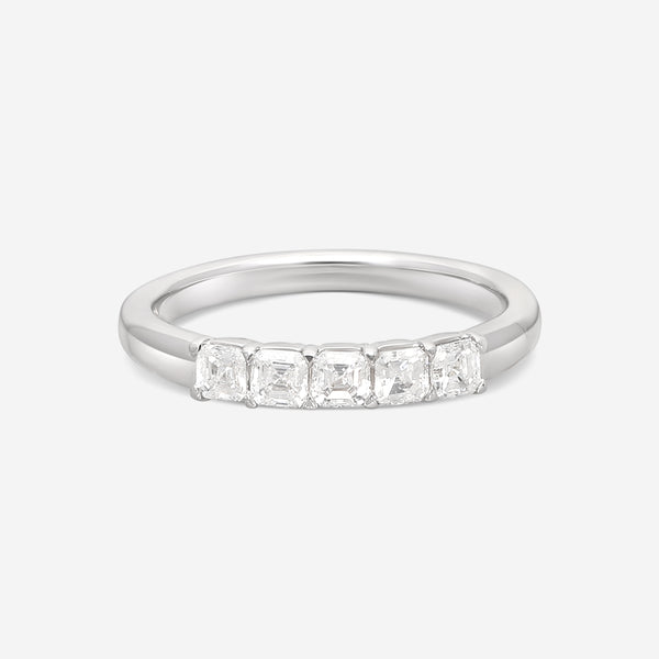 Ina Mar 14K White Gold Asscher Cut Diamond Band Ring Sz. 7 KR106882Q-G