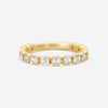 Ina Mar 18K Yellow Gold Asscher Cut Diamond Band Ring Sz. 7 KR107220YZ-G