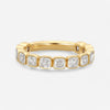 Ina Mar 18K Yellow Gold Asscher Cut Diamond Band Ring Sz. 7 KR107224YZ-G