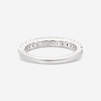 Ina Mar 14K White Gold Emerald Cut Diamond Band Ring Sz. 7 KR107552Q-G
