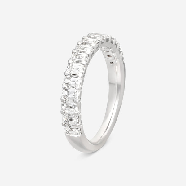 Ina Mar 14K White Gold Emerald Cut Diamond Band Ring Sz. 7 KR107552Q-G