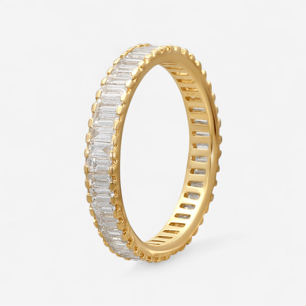 Ina Mar 14K Yellow Gold Diamond Baguette Cut Band Ring Sz. 6.5 KR109185