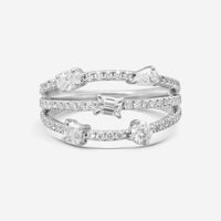 Ina Mar 14K White Gold Diamond Ring Sz. 7 KR608135Q-G