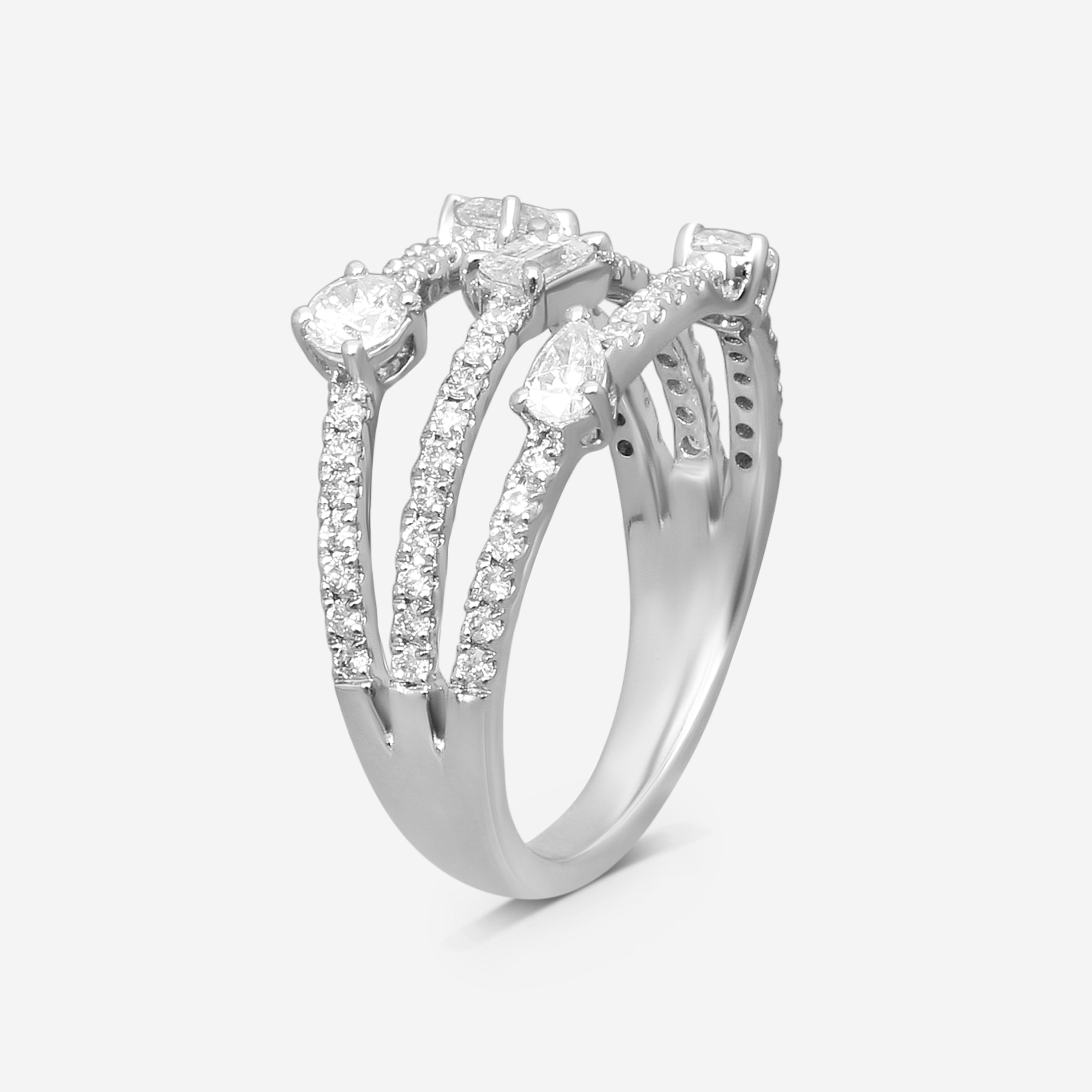 Ina Mar 14K White Gold Diamond Ring Sz. 7 KR608135Q-G
