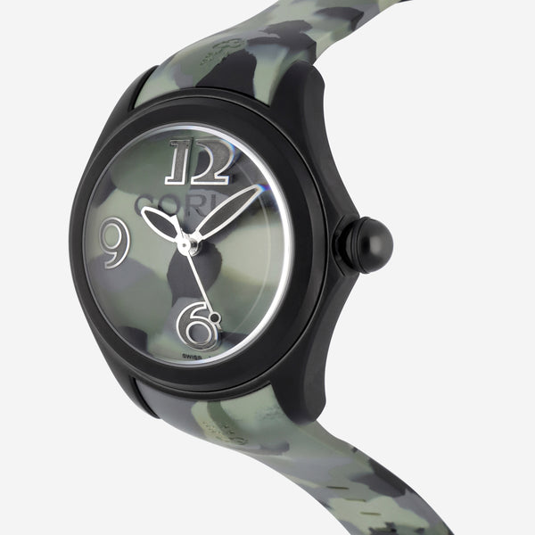 Corum Bubble Black PVD Stainless Steel 47mm Green Camouflage Automatic Watch L082/03303 - THE SOLIST