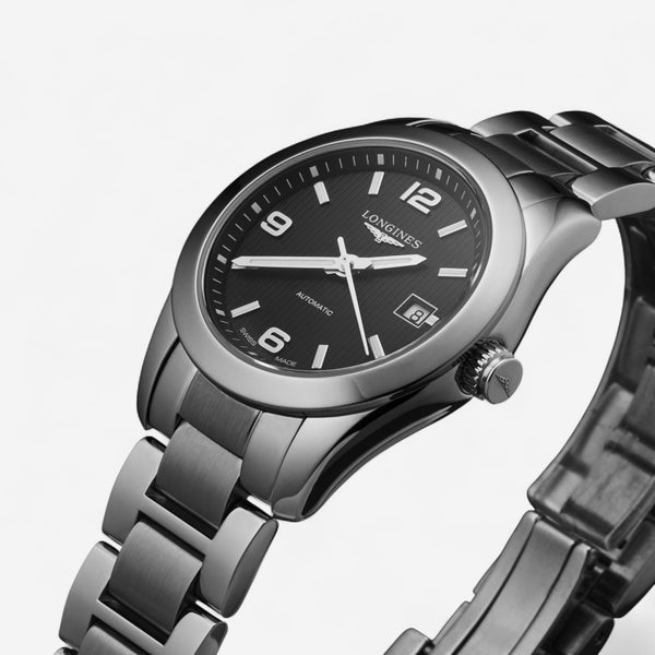 Longines Conquest Stainless Steel Automatic Ladies Watch L2.285.4.56.6