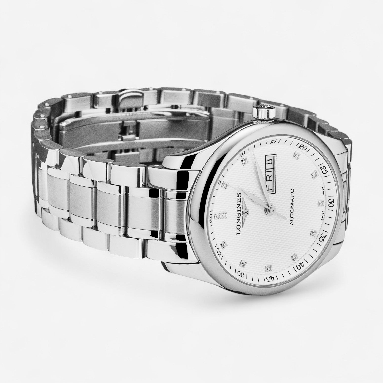 Longines Master Collection Stainless Steel Diamond Automatic Men’s Watch L2.755.4.77.6