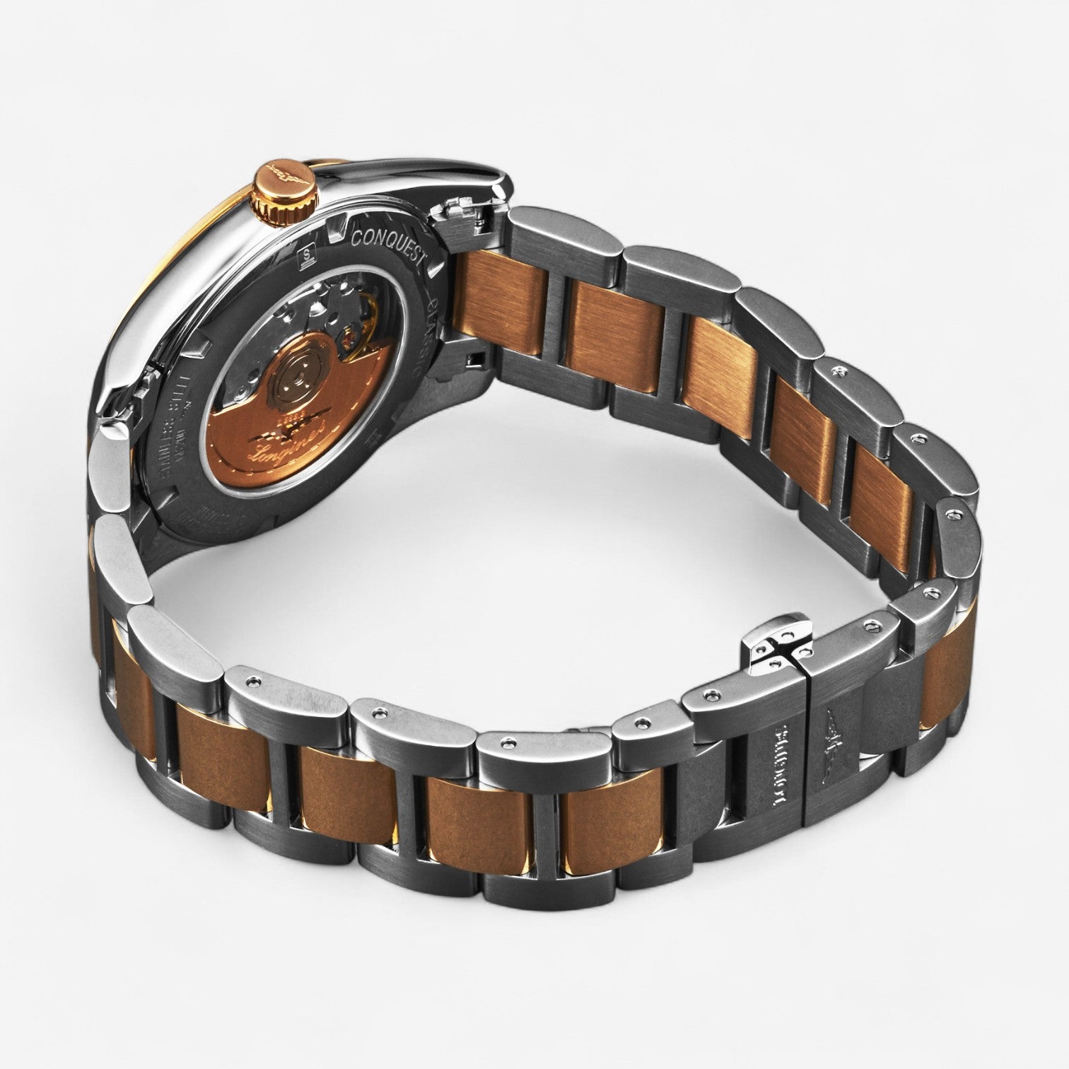 Longines Conquest Classic 18K Rose Gold & Steel Automatic Men's Watch L27855767