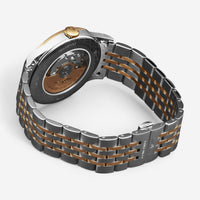 Longines Record Stainless Steel & 18K Rose Gold Automatic Men’s Watch L2.821.5.76.7