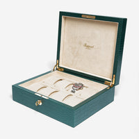 Rapport London Brompton Green Leather Eight Watch Box L268