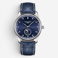 Longines Master Moonphase Stainless Steel Diamond Automatic Men's Watch L2.909.4