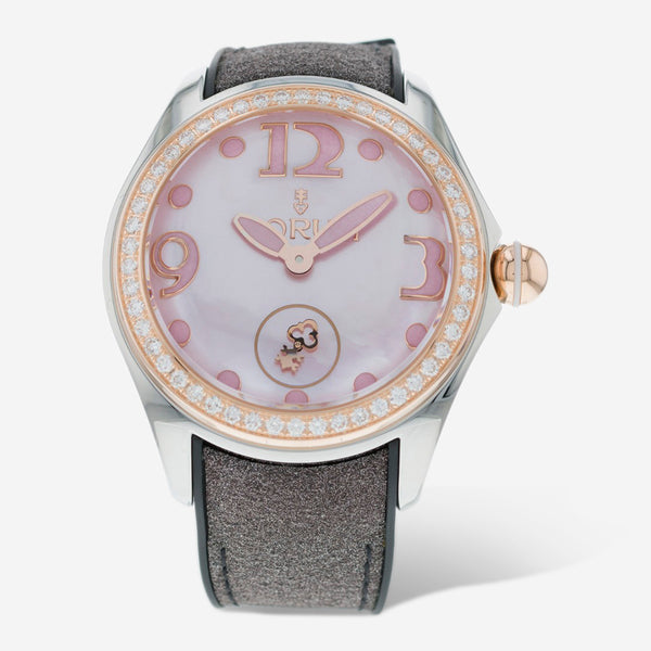 Corum Bubble Stainless Steel/18K Rose Gold 42mm Diamond Automatic Unisex Watch L295/04494