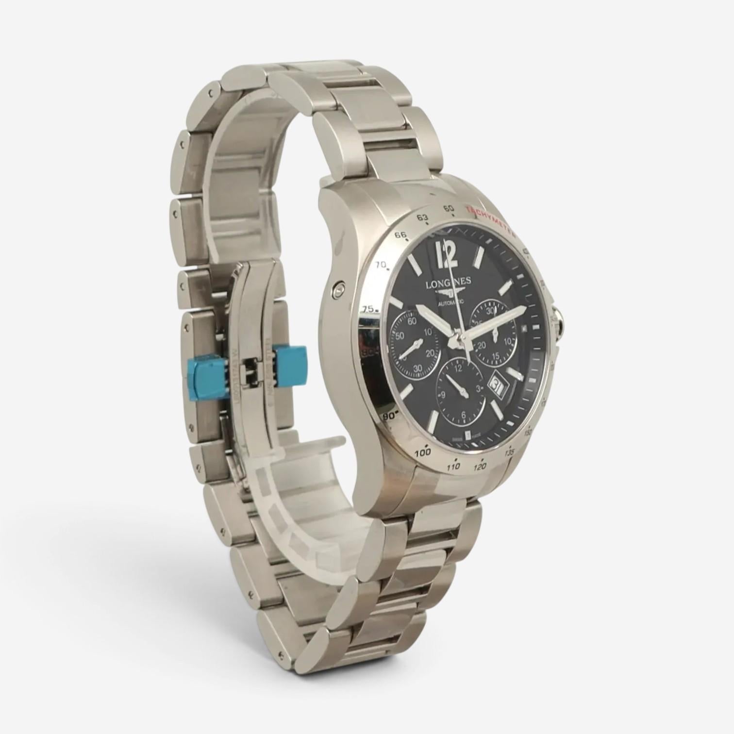 Longines Conquest Chronograph Steel Automatic Men's Watch L2.743.4.56.6