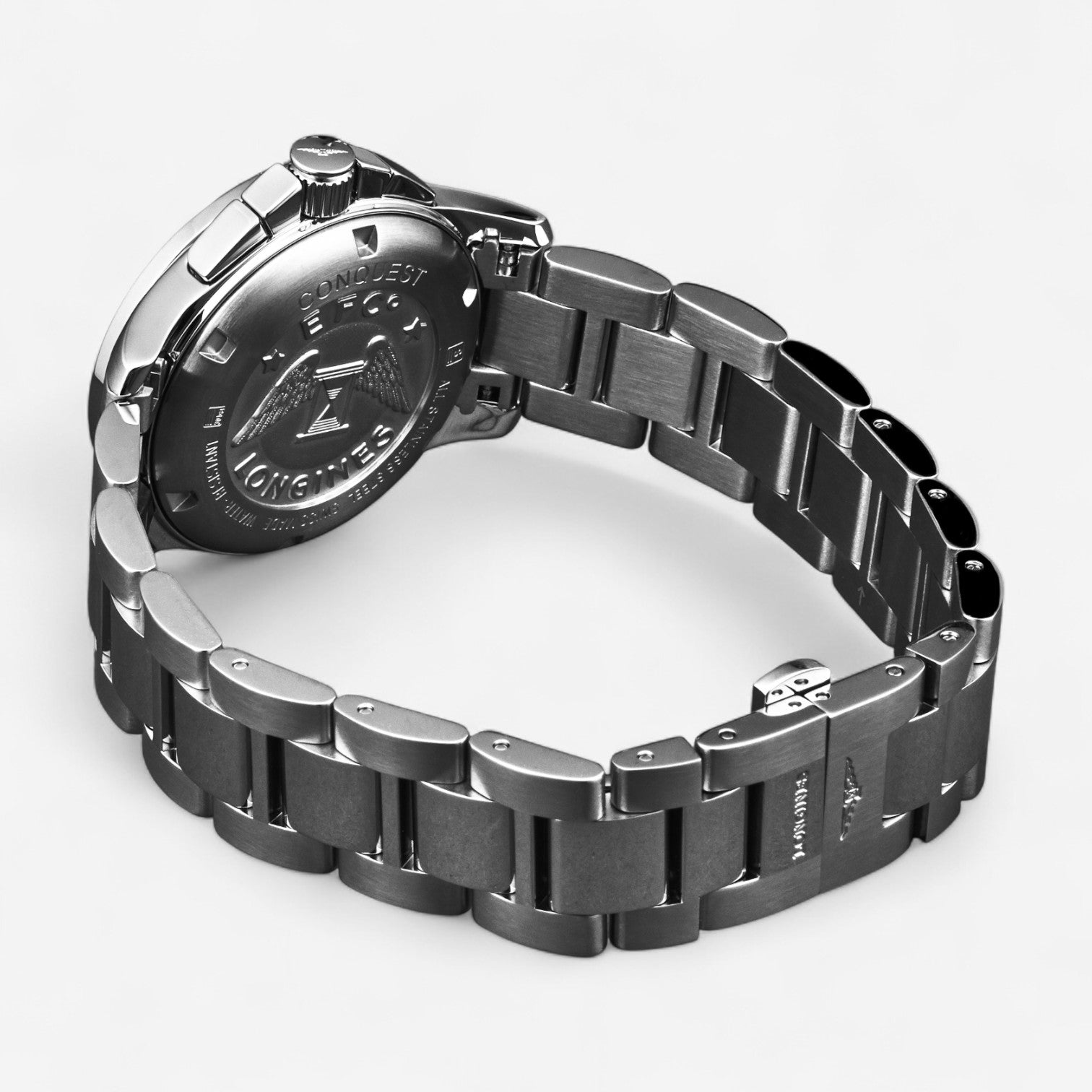 Longines Conquest Stainless Steel Quartz Ladies Watch L3.379.4.16.6