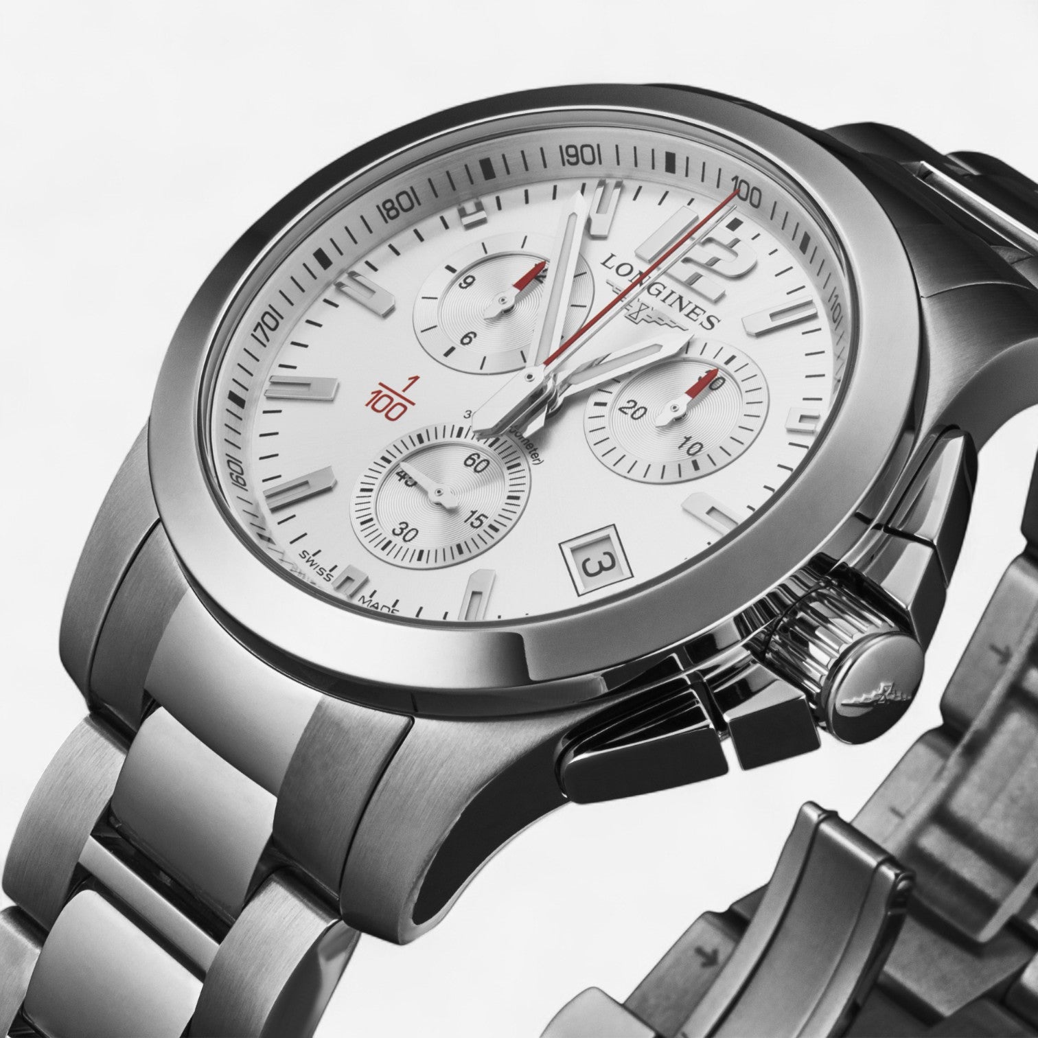 Longines Conquest Stainless Steel Quartz Men’s Watch L3.700.4.76.6